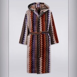 Missoni Giacomo Zigzag Patterned Bathrobe small